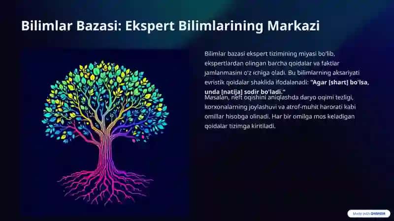 Ekspert Tizimlar: Bilimlar Bazasi va Yakunlovchi Mexanizm, Foydalanuvchi Interfeysi 4