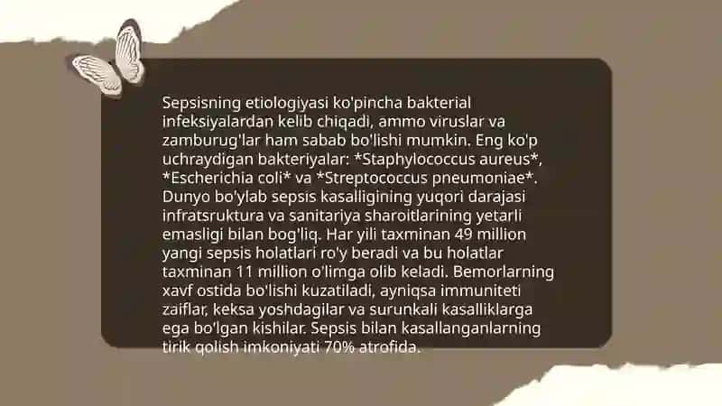 Sepsisning zamonaviy tasnifi 4