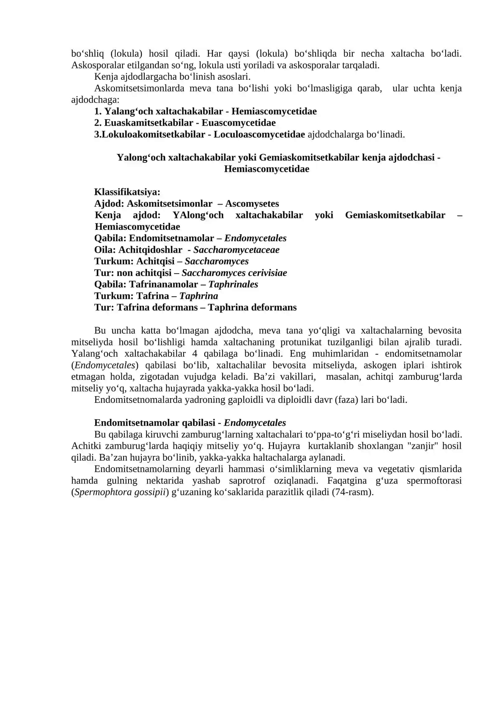 Askomitsetsimonlar Ajdodi - Ascomycetes 4