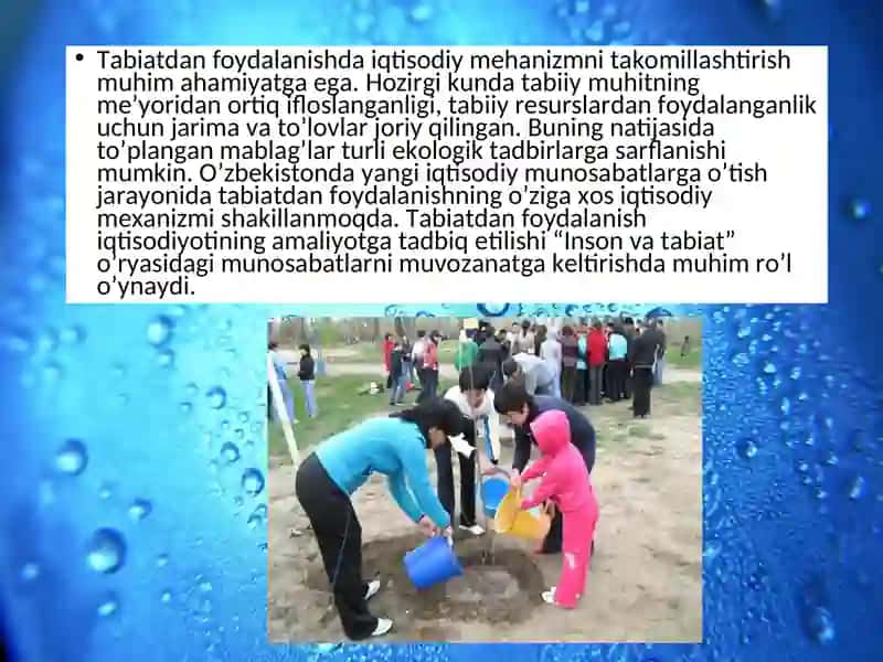 - Tags (comma-separated): Ekologik bilimlar, Atrof muhit, Ekologik bashorat, Ekologik ekspertiza, Ekologik tarbiya 4