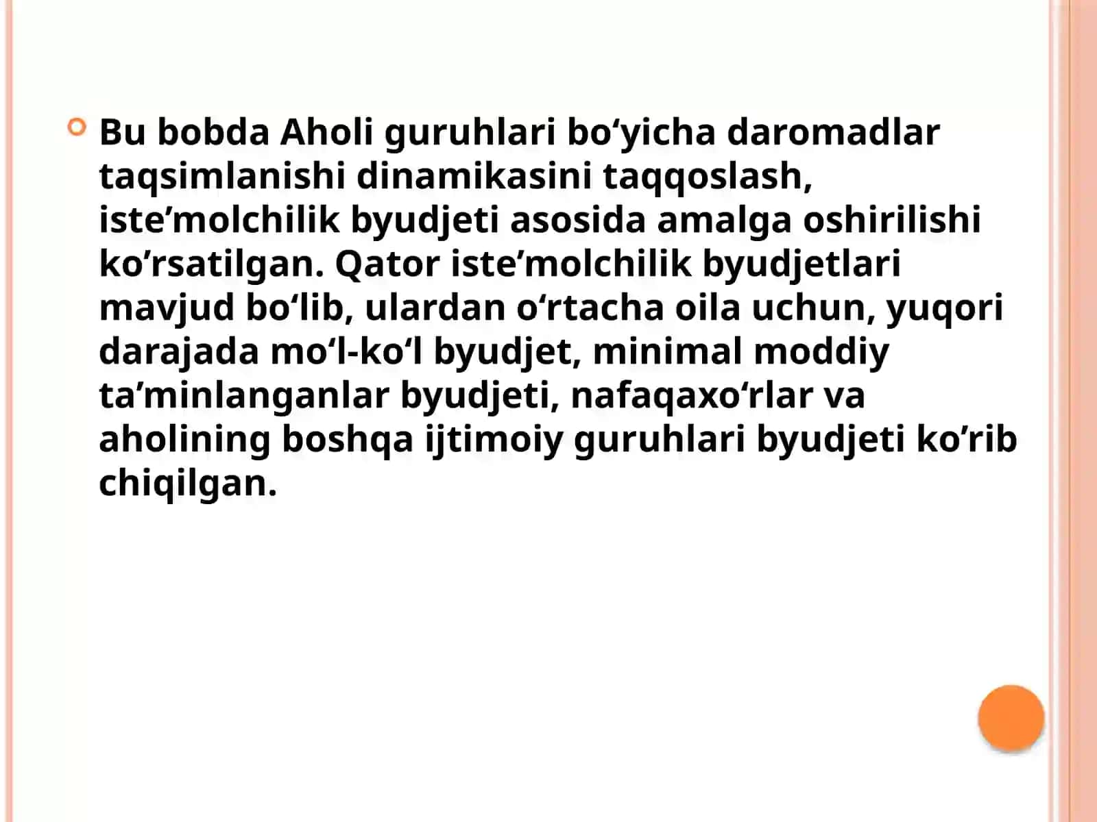 AHOLI DAROMADLARI VA UNING TABAQALANISHI 4