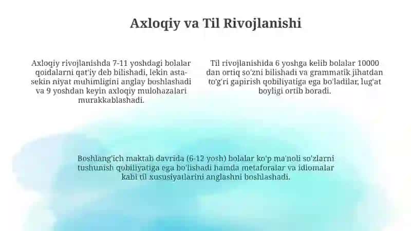 Kichik maktab yoshidagi bolalarning psixologik xususiyatlari 4
