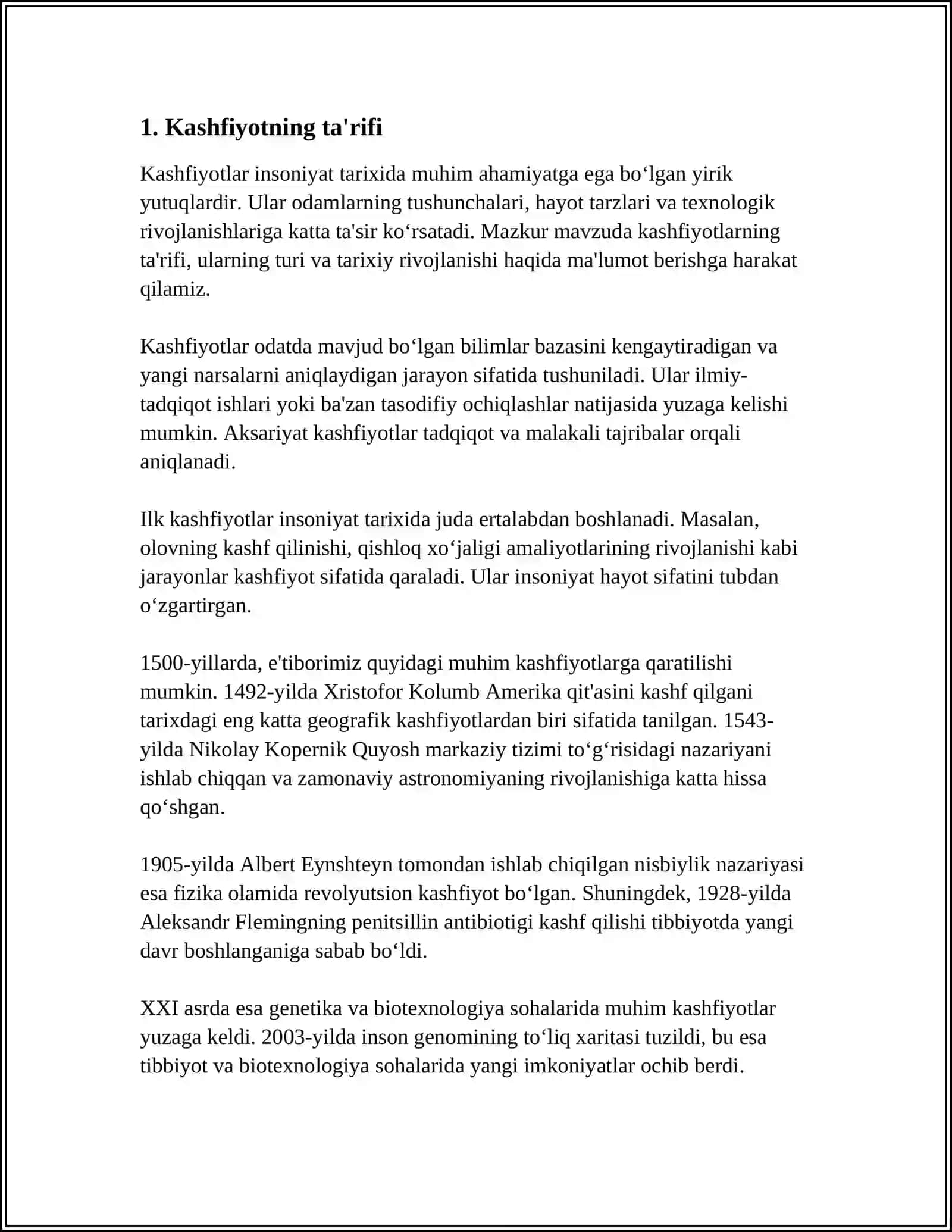 KASHFIYOTNING BIRINCHILIGI QANDAY BELGILANADI 4