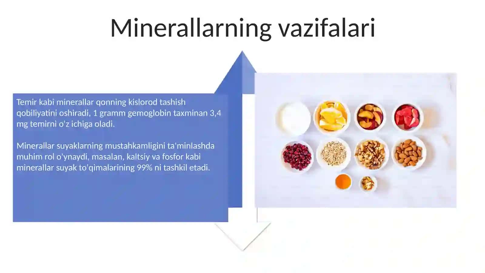 Asosiy ozuqaviy moddalar - asosiy yoglar karbonsuvlar, mineral moddalar 4