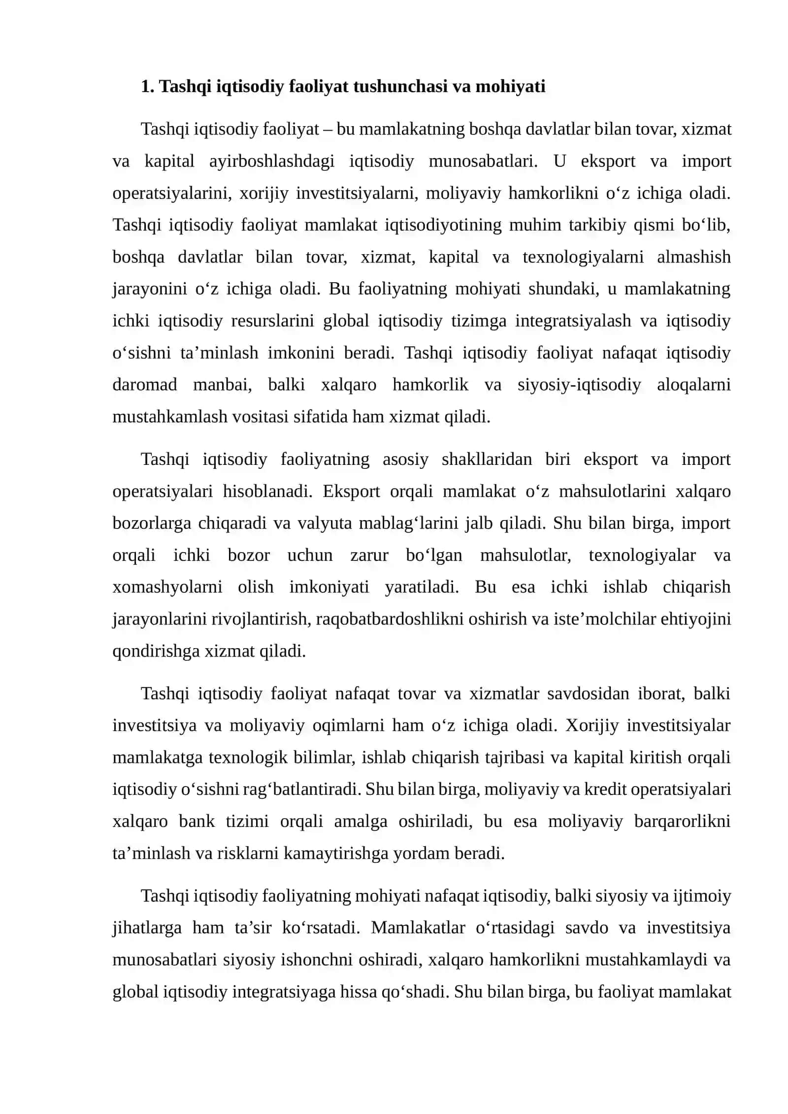 Tashqi Iqtisodiy Faoliyatni Sug‘urtalash 4