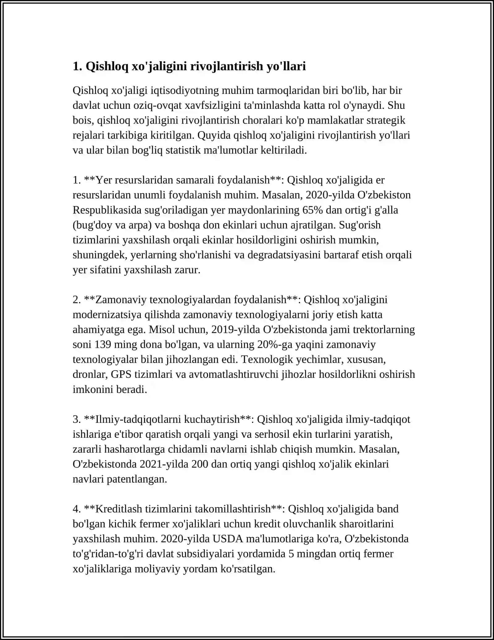 MAMLAKAT IQUISODIVOTINING RAGEBAT BARDESHLIGINI OSHIRISH YO LLARI 4