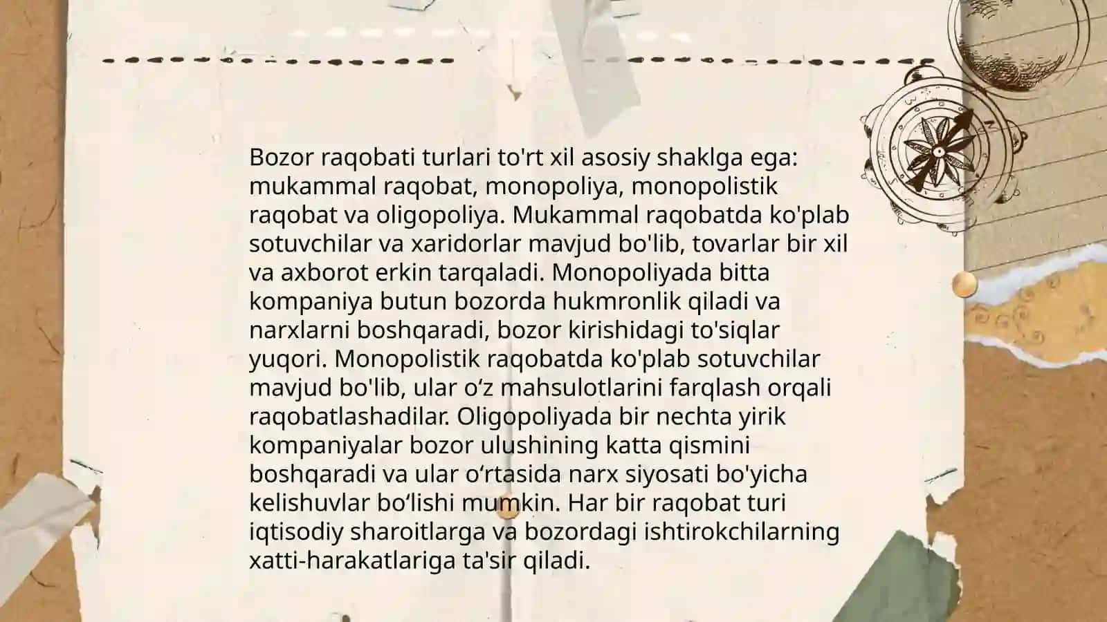 Raqobat va Manapoliya 4