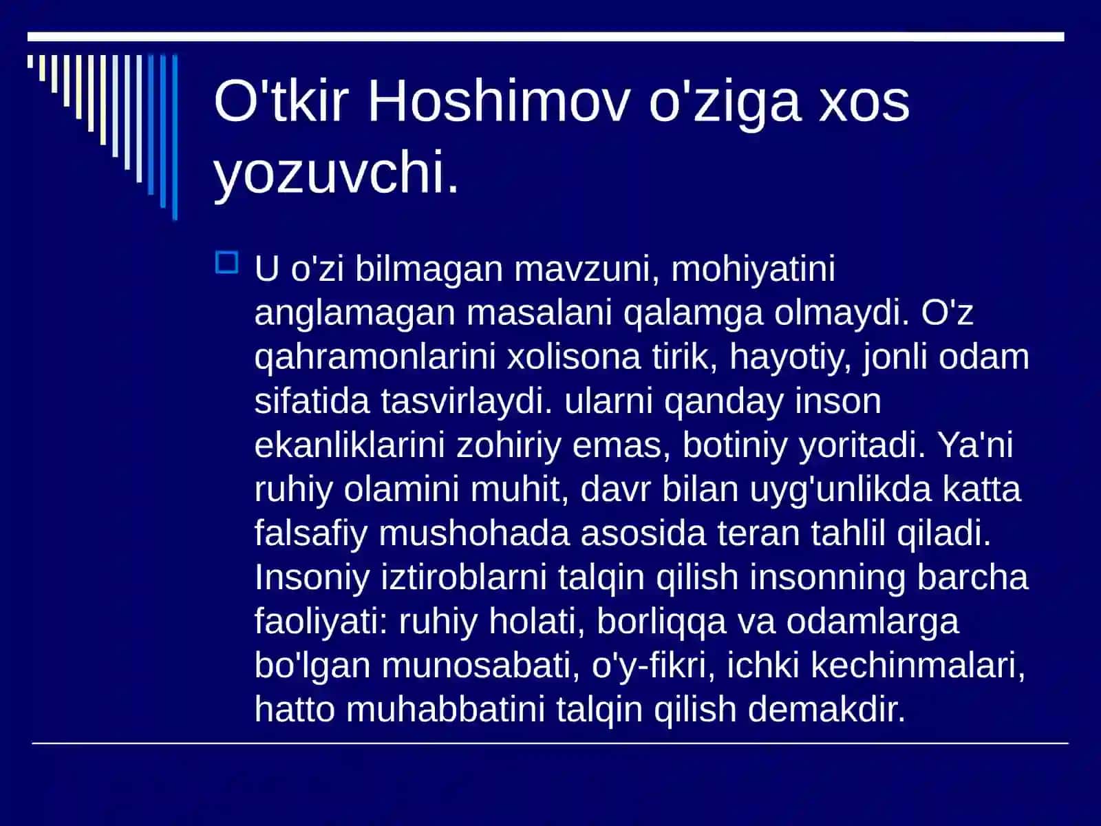 O'tkir Hoshimovning hayoti va ijodi 4