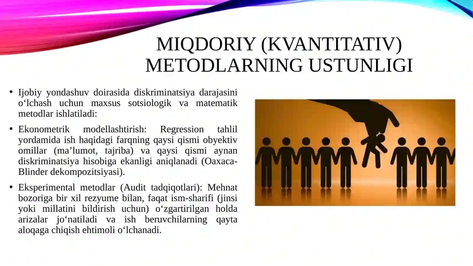 Diskriminatsiyani o‘rganishga ijobiy yondashuvning o‘ziga xos tomonlari 4