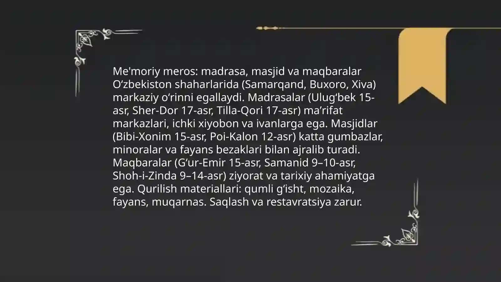 Arxeologik yodgorliklar va qazishmalar 4