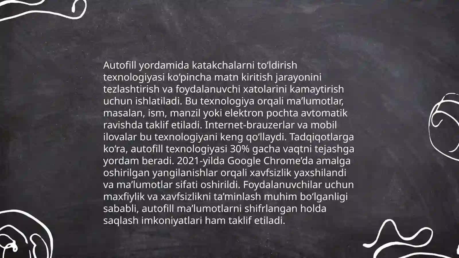 Excel dasturida avtoto'ldirishlar va avtohisoblashlar.Diagrammalar yaratish 4