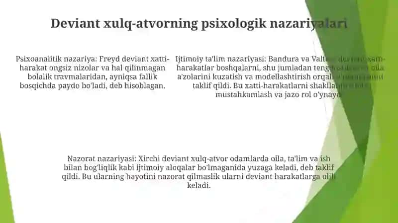 Deviant xulq-atvorning ta'rifi 4
