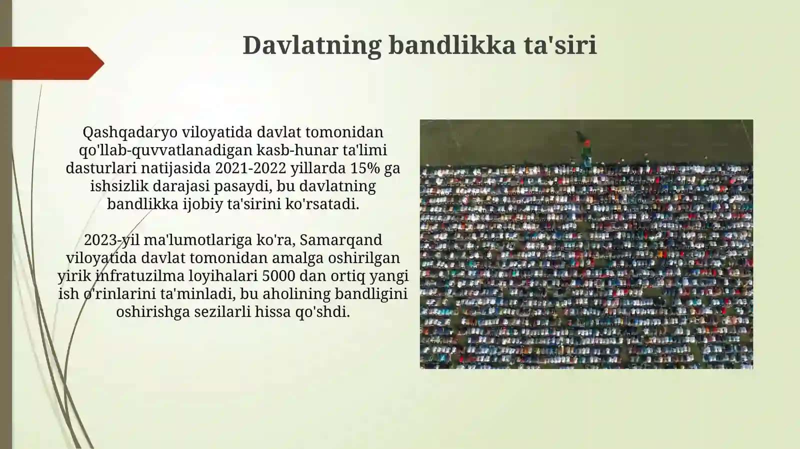 Qishloq xo'jaligi sohasidagi bandlik 4