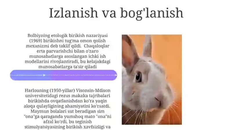 Hayvonlar psixikasining ontogenezda rivojlanishi 4