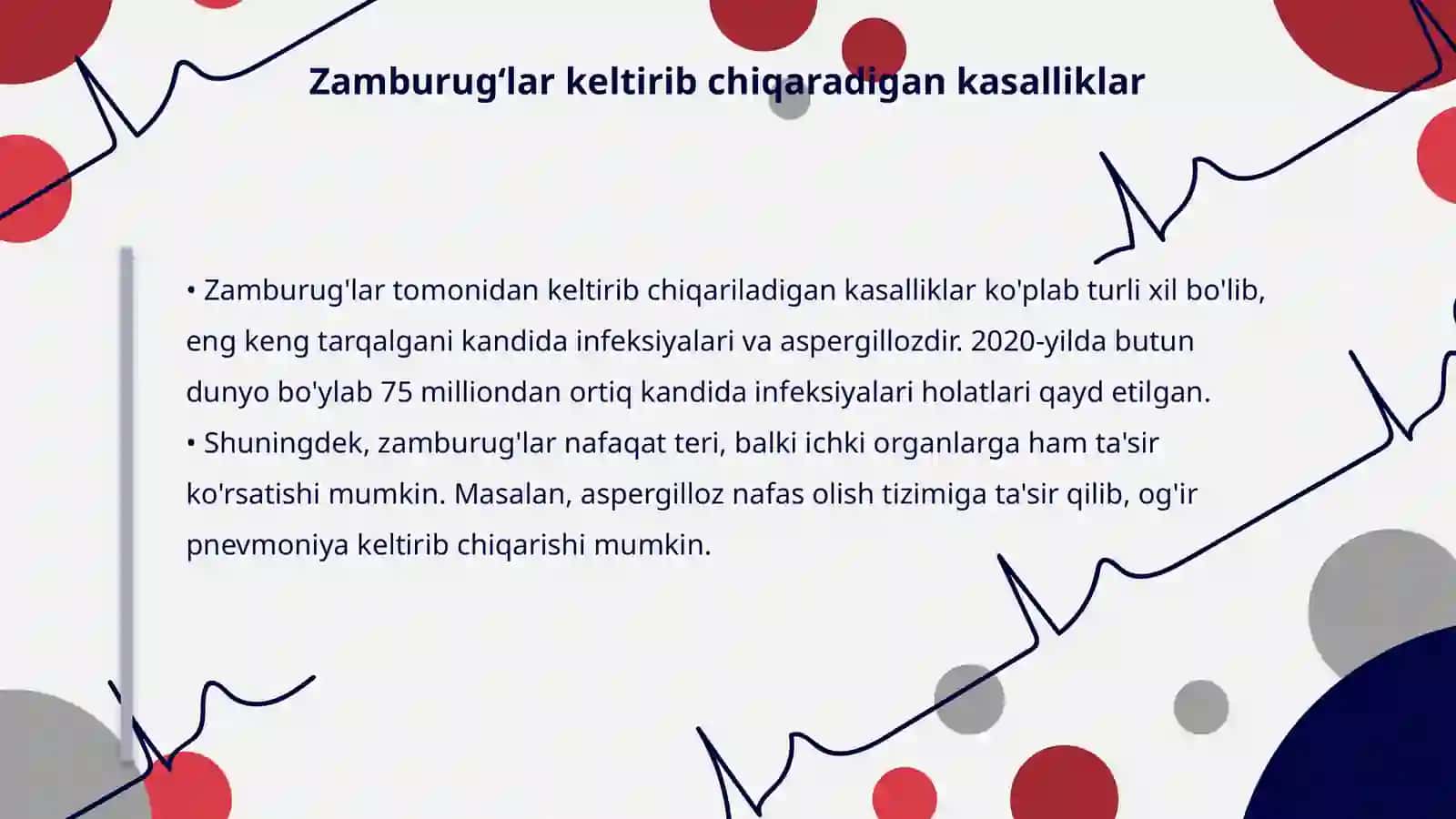 Patogen zamburugʻlar keltirib chiqaruvchi kasalliklar va ularning laboratoriya diagnostikasi 4