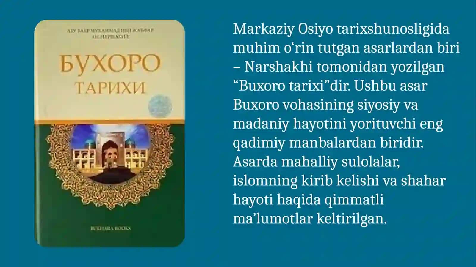 Oʻrta asrlarda Markaziy Osiyo tarixi tarixshunosligi 4