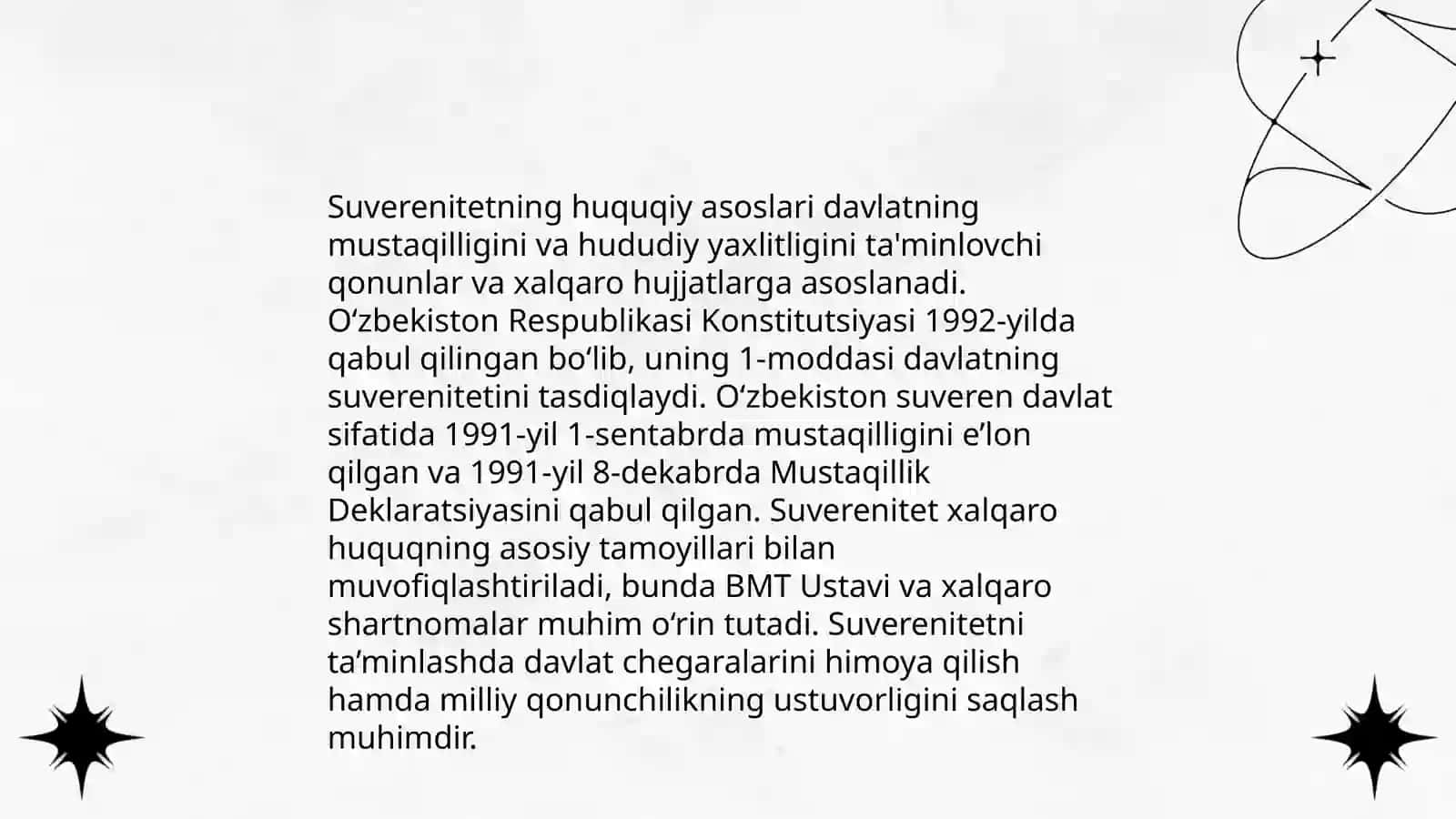 Davlat Suverenitetining Amaliy Ifodasi 4