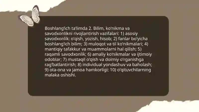 Boshlangʻich taʼlimning maqsadi va vazifalari 4
