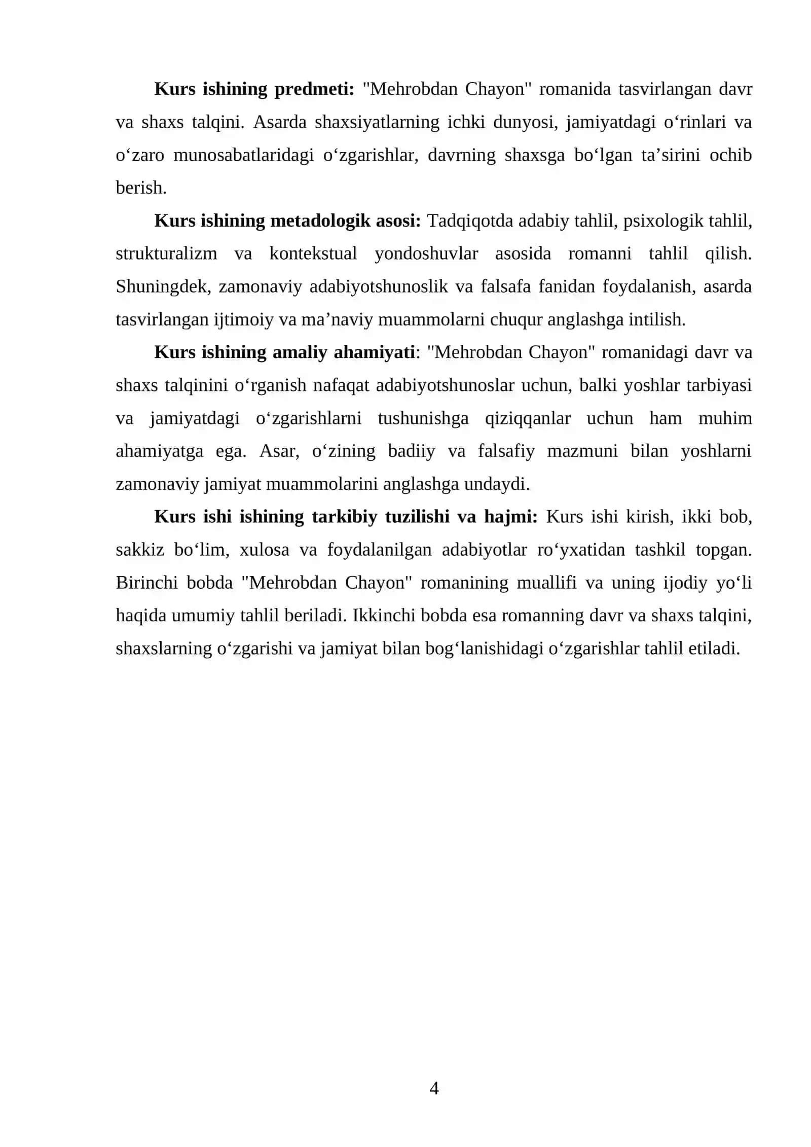 MEHROBDAN CHAYON ROMANIDA DAVR VA SHAXS TALQINI 4