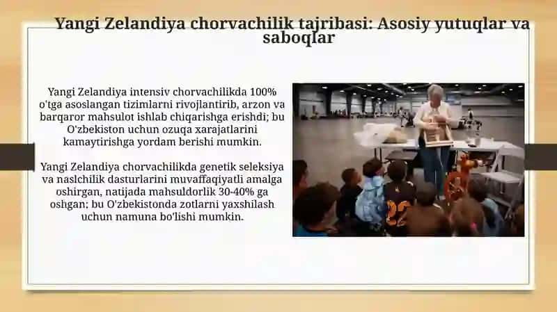 O'zbekiston chorvachiligini barqaror rivojlantirish 4