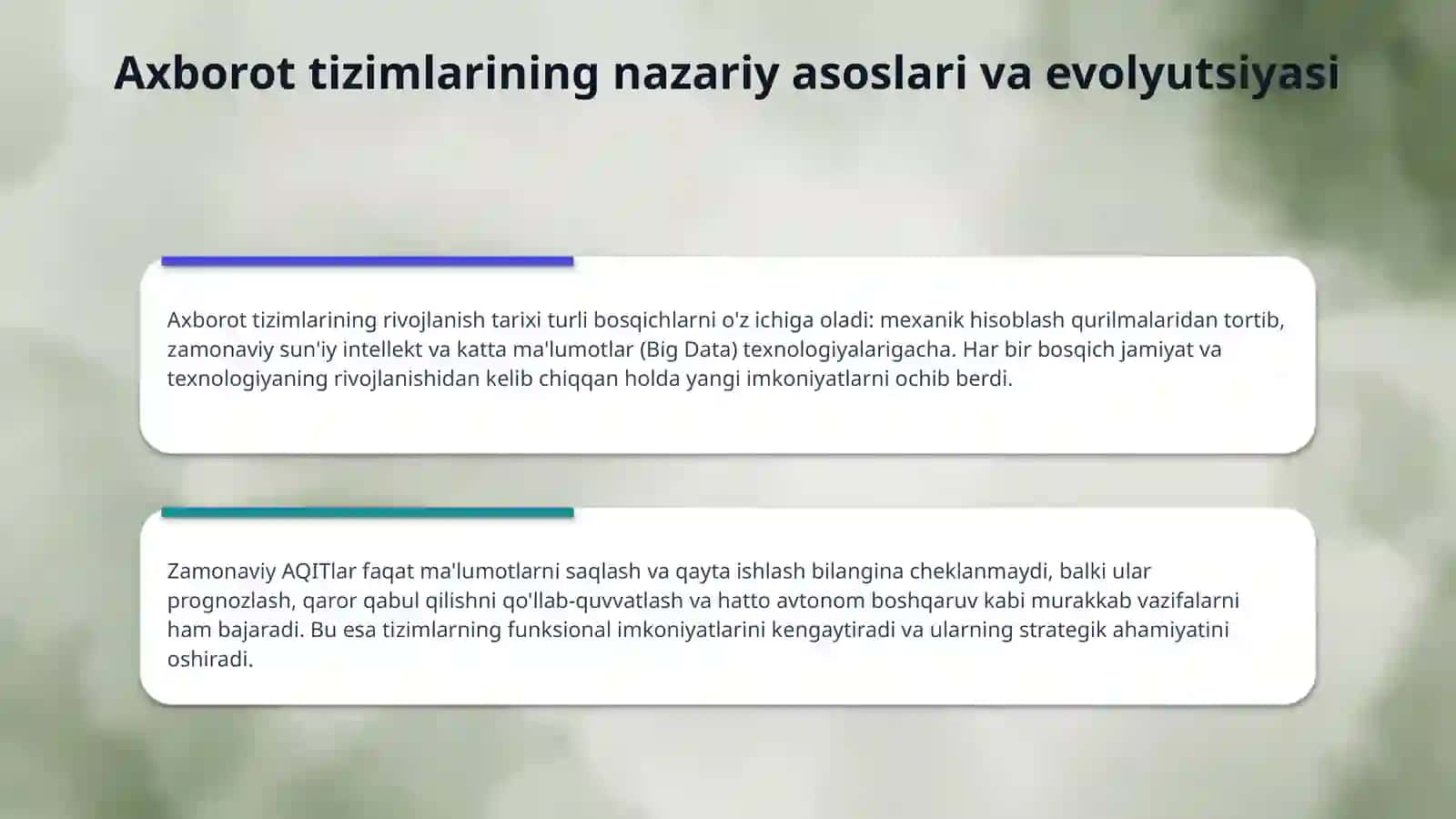 Axborotlarni qayta ishlash tizimining funksional madeli 4