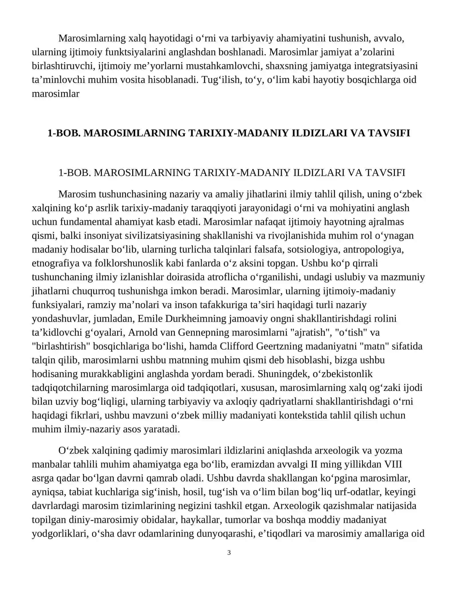 Marosimlar va ularning xalq hayotidagi o’rni va tarbiyaviy ahamiyati 4