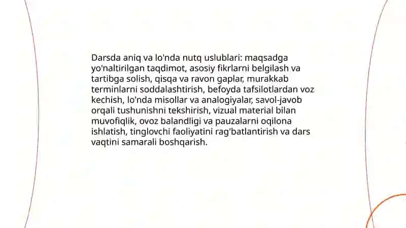 O'qtuvchining nutq faoliyati va muloqot mahorati 4