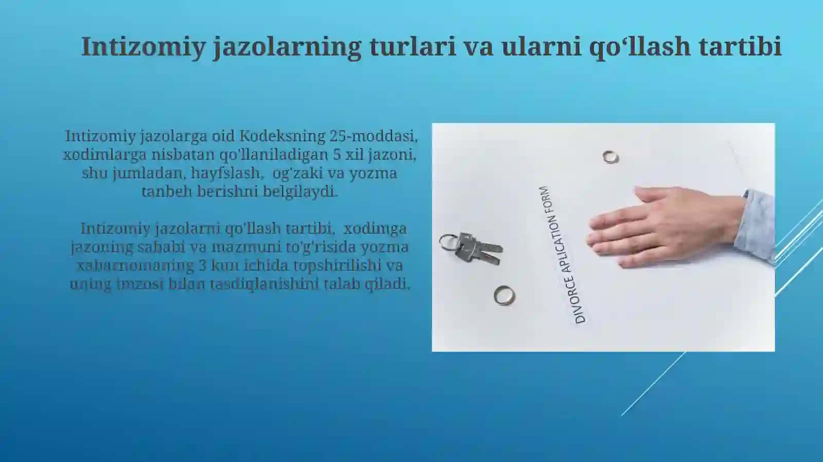 Intizomiy jazolartushunchasivaularniqo'llashtartibi 4