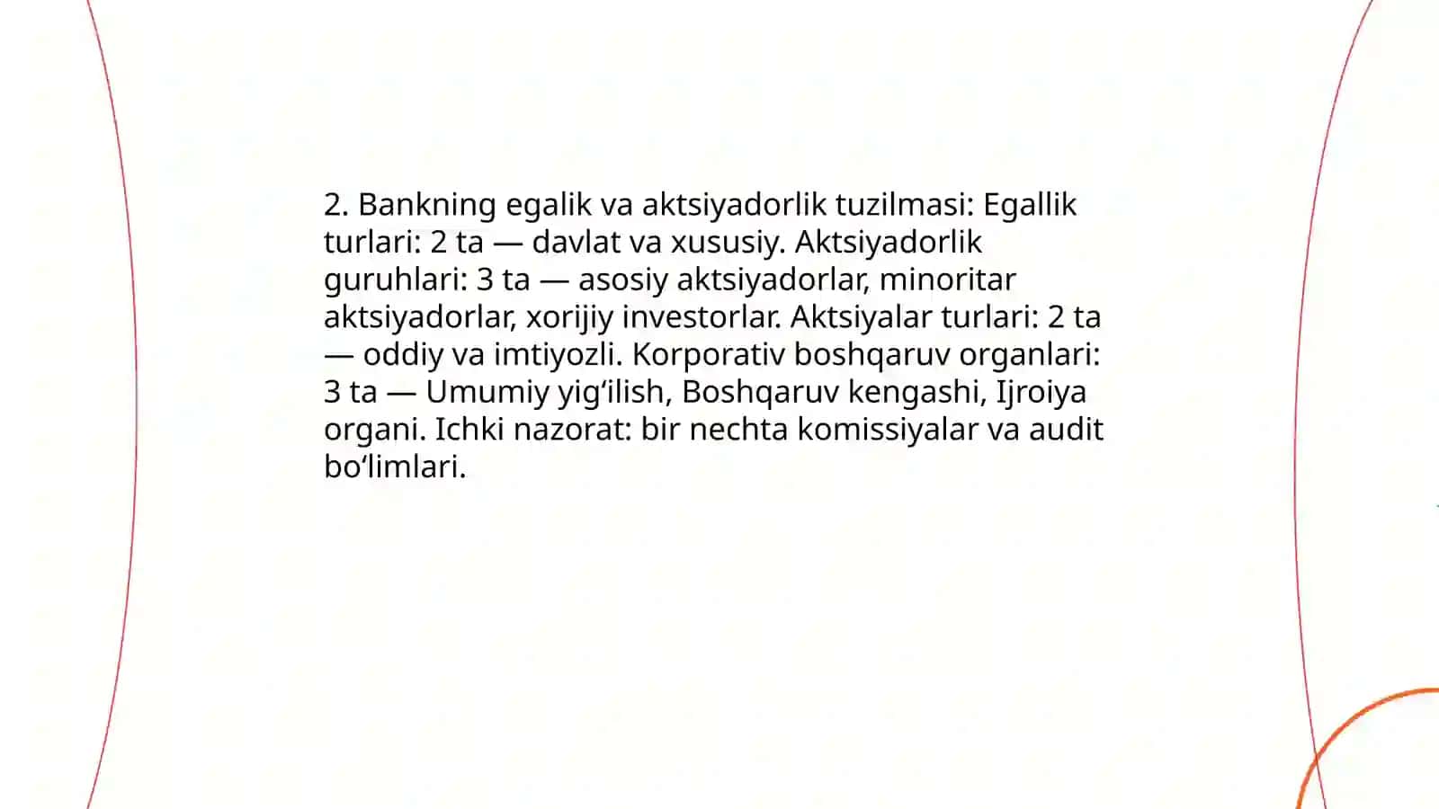 Xalq bank tarixi strukturasi moliyaviy tahlili divident siyosati haqida 4