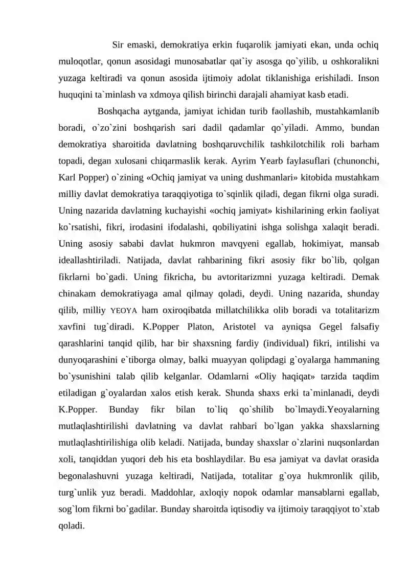 O`zbekistonda milliy g`oya va uning jamiyat hayotidagi o`rni 4