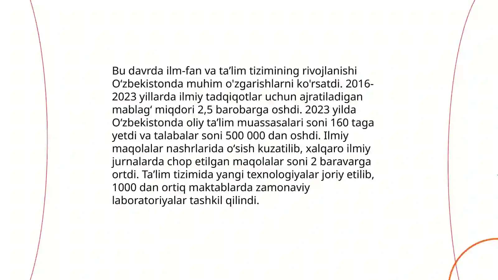 9- 12 asrlarda mamlakatimiz hududida roʻy bergan madaniy uygʻonish. Buyuk allamalarning jahon svilizatsiyasiga qoʻshgan hissasi. Jaloliddin manguberdi- vatan himoyachisi. Amur temur buyuk davlat arbobi. Mirzo ulugʻbek- davlat arbobi va buyuk olim 4
