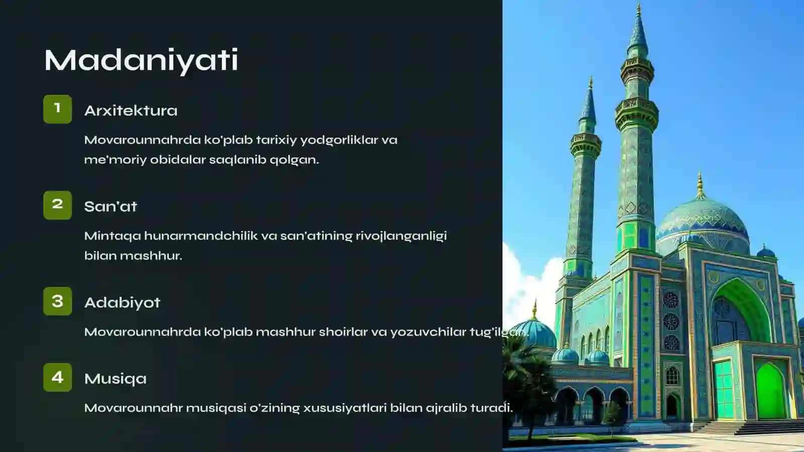Movarounnahr chig'atoy ulusi mavzusida tayyor taqdimot 4