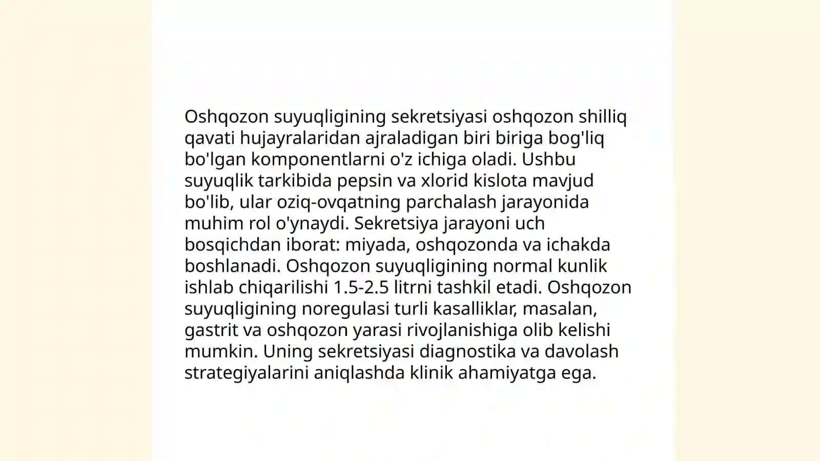 Oshqozon suyuqlig’i tashxisining klinik ahamiyati 4