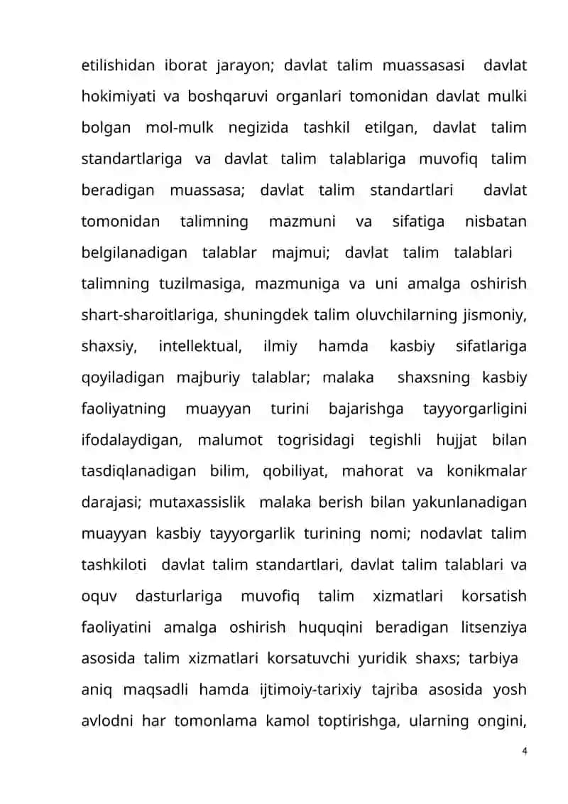 Ta'lim Vositalaridan Foydalanish Shart-sharoitlari 4