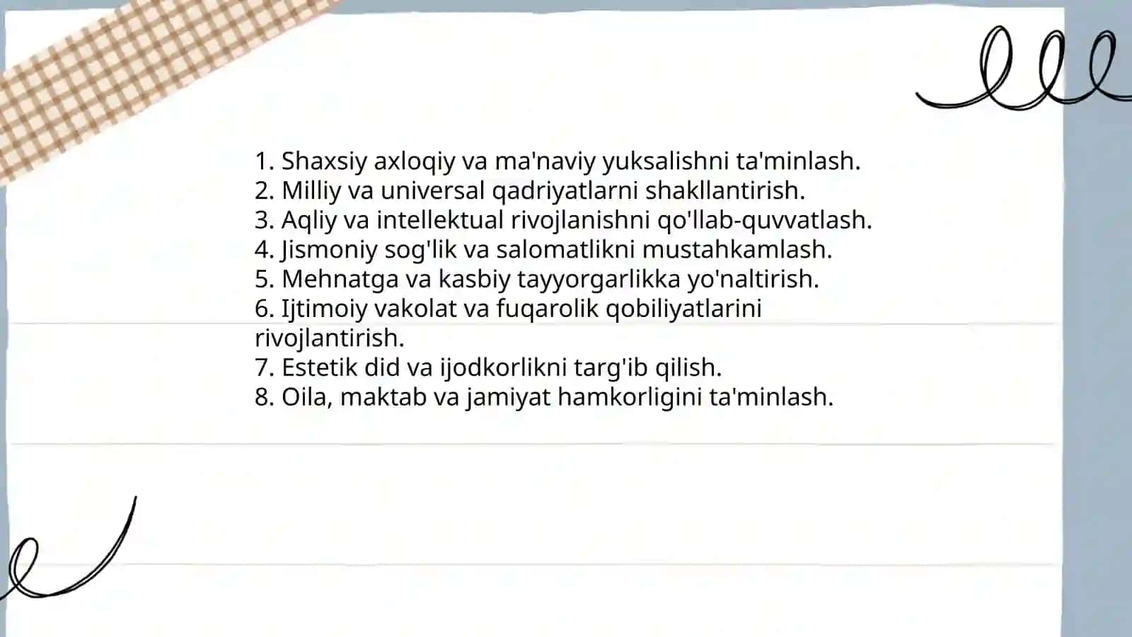 Tarbiya jarayonining mazmuni va ahamiyati 4