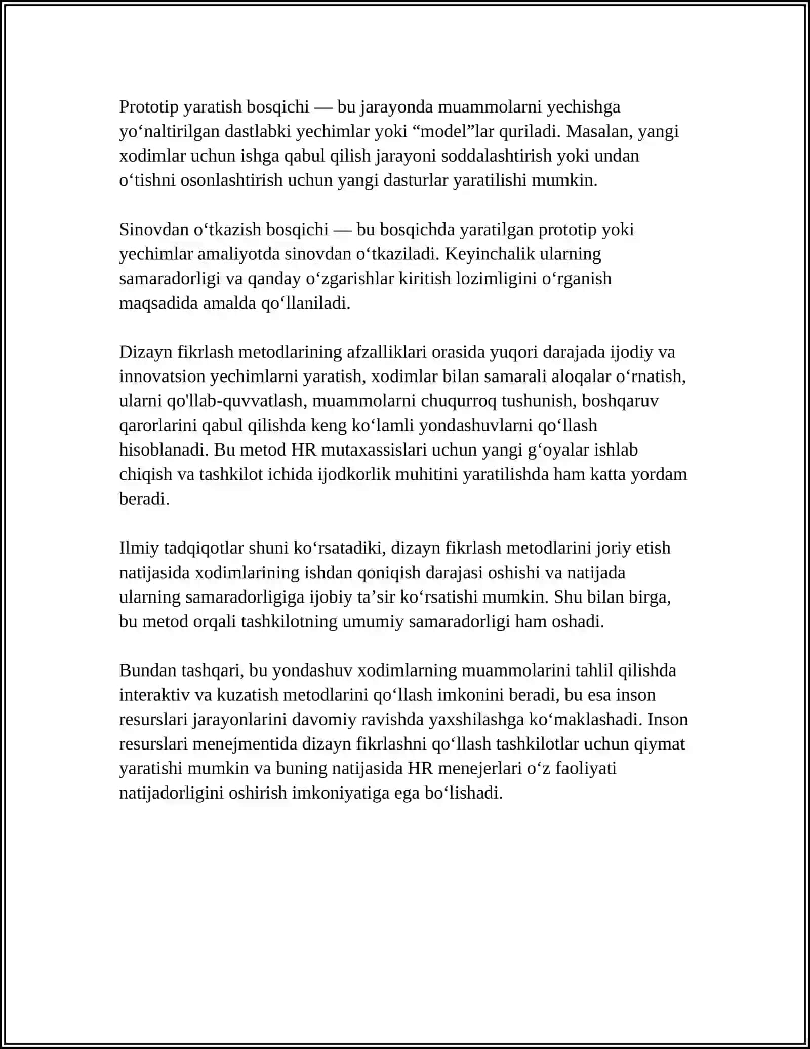 INSON RESURSLARINI BOSHQARISHDA INOVATSION QARORLAR VA KREATIV FIKRLASH 4