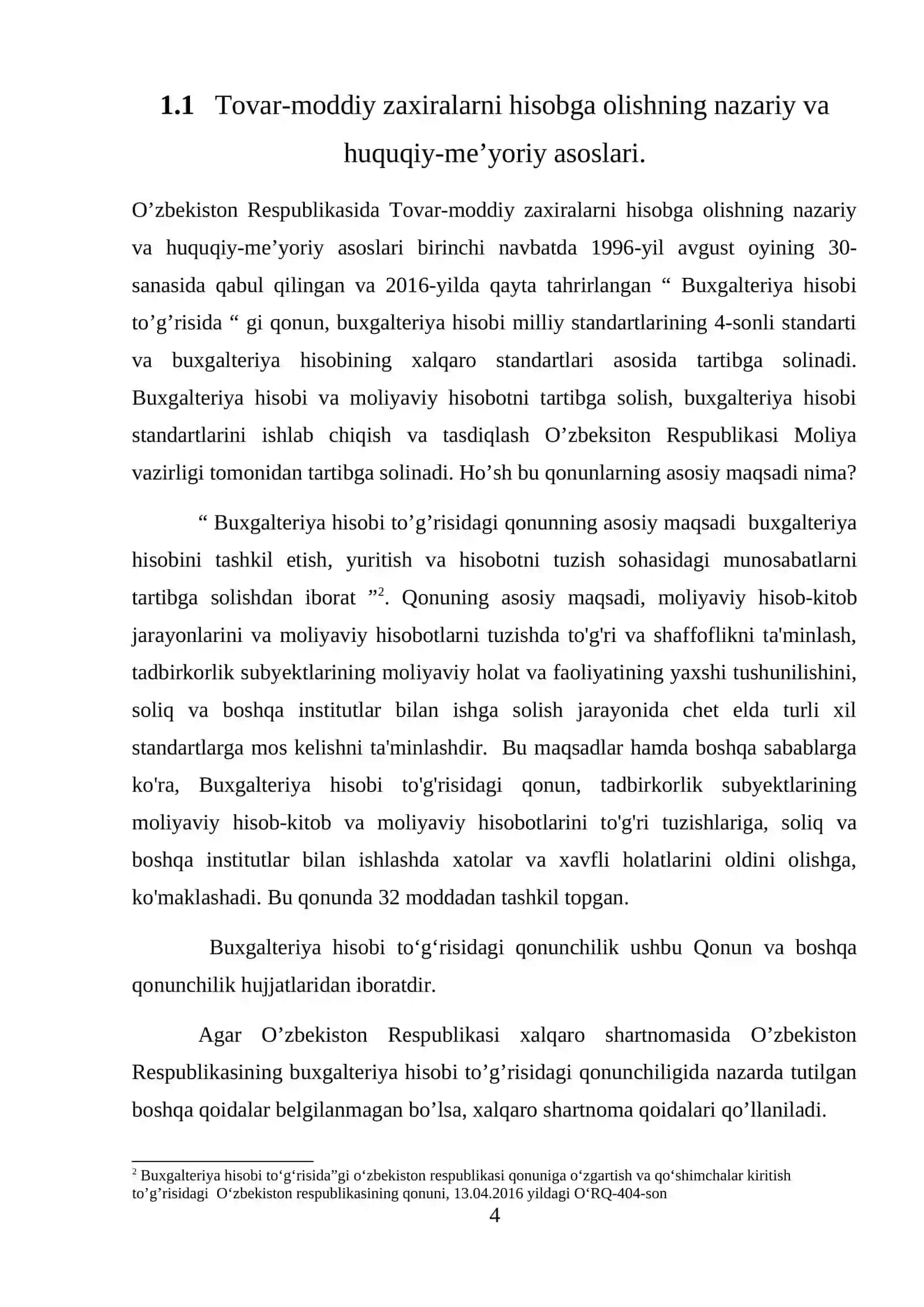 TOVAR-MODDIY ZAXIRALAR HISOBI VA UNI YANADA TAKOMILLASHTIRISH 4