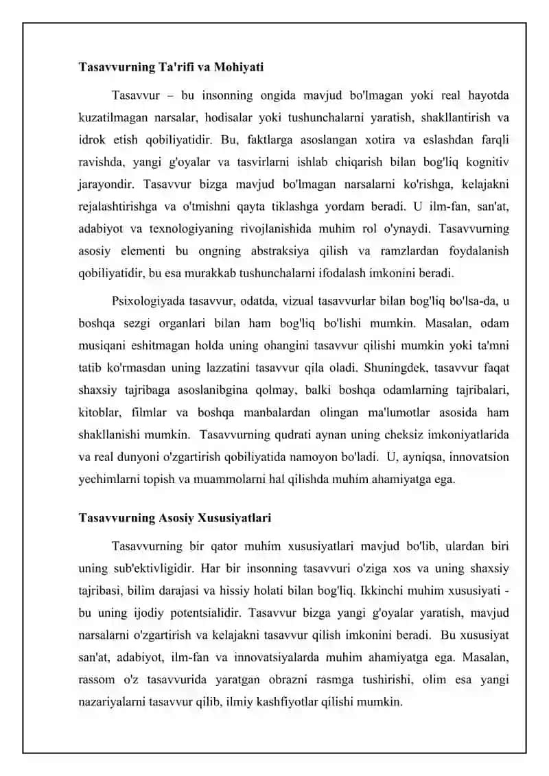 Xayol haqida tushuncha 4