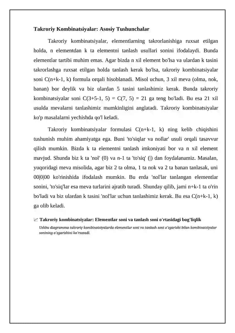 Takroriy kombinatsiyalar 4