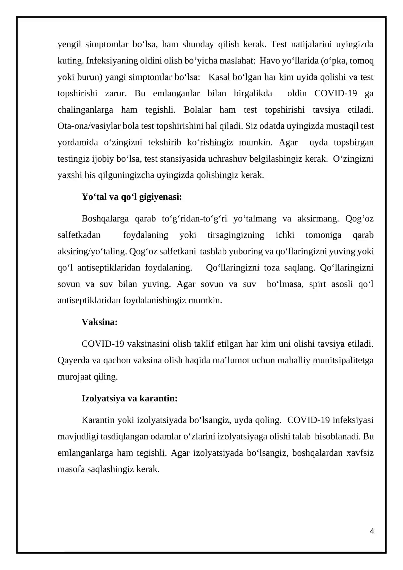Korona virusni davolash usullari 4