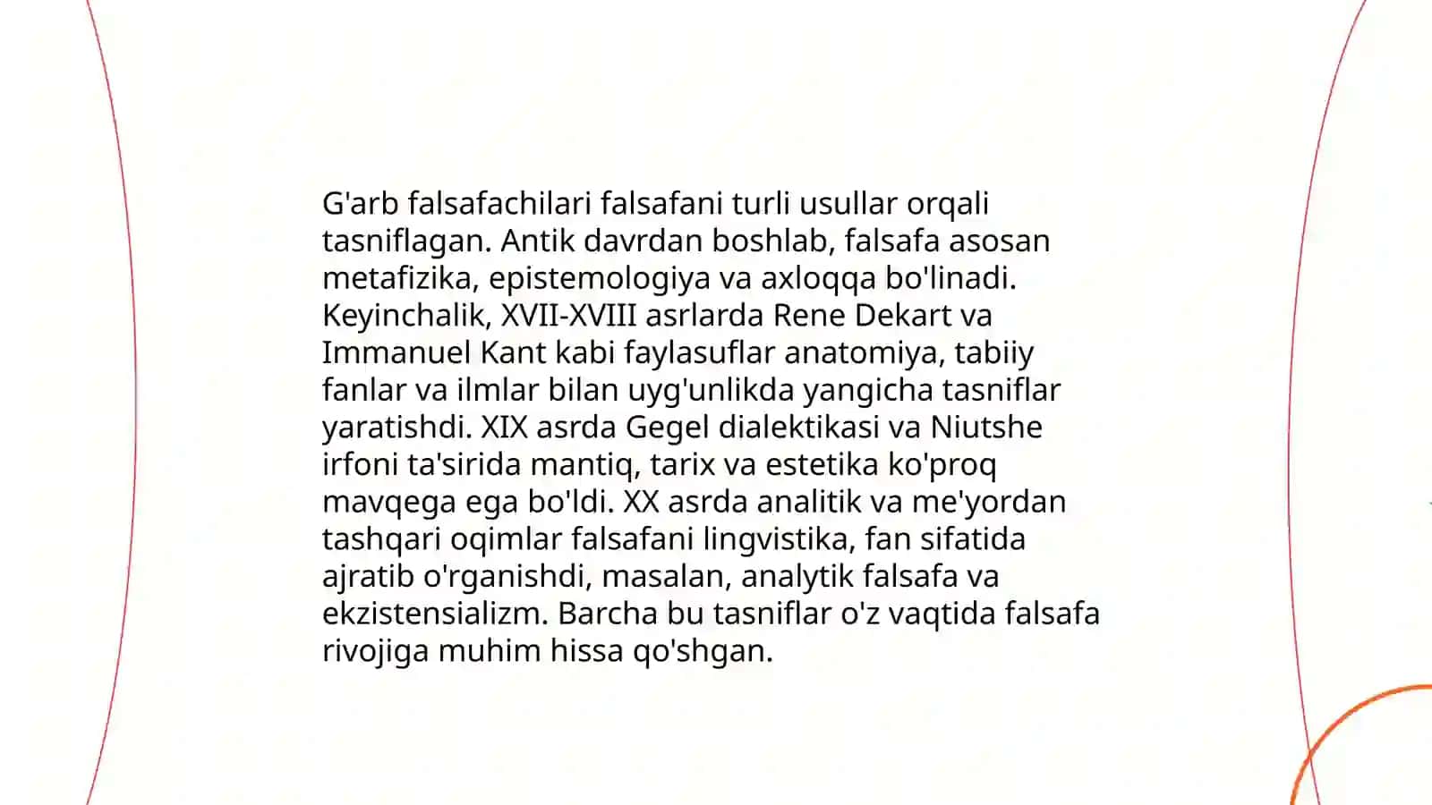 Falsafaning mohiyatiga oid Sharq va Ğarb mutaffakirlari tariflarini tasniflash 4