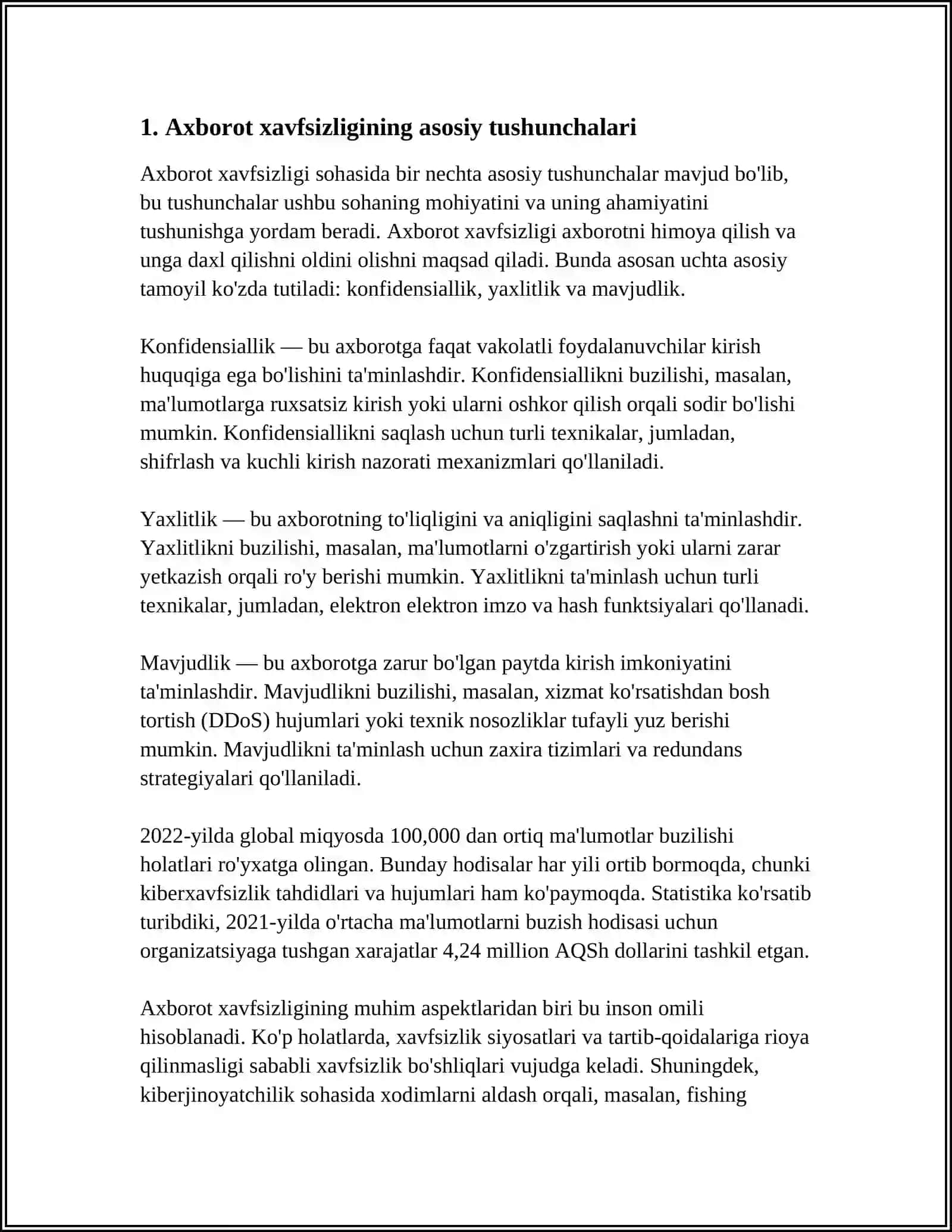 RAQAMLI IQTISODIYOTDA AXBOROT XAVFSIZLIGINI TA’MINLASH YOʻLLARI 4
