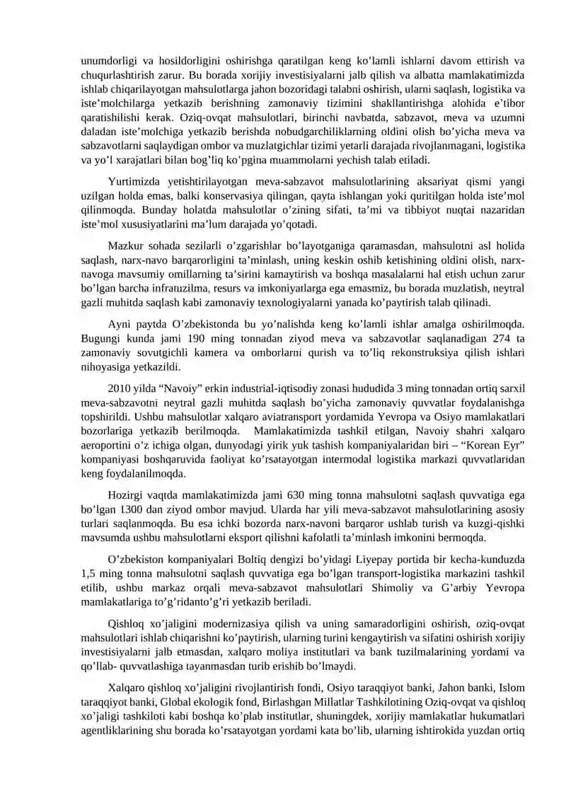 Oziq-ovqat xavfsizligini ta’minlashda agrosanoat sektorini rivojlantirish 4