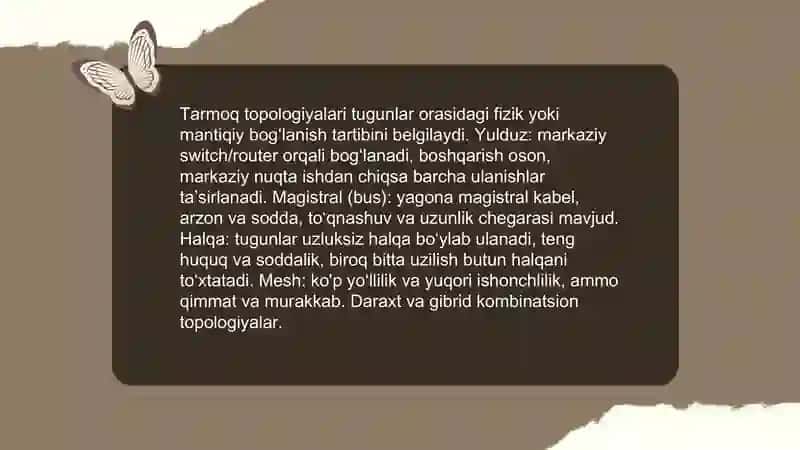 Kampyuter tarmoqlari 4