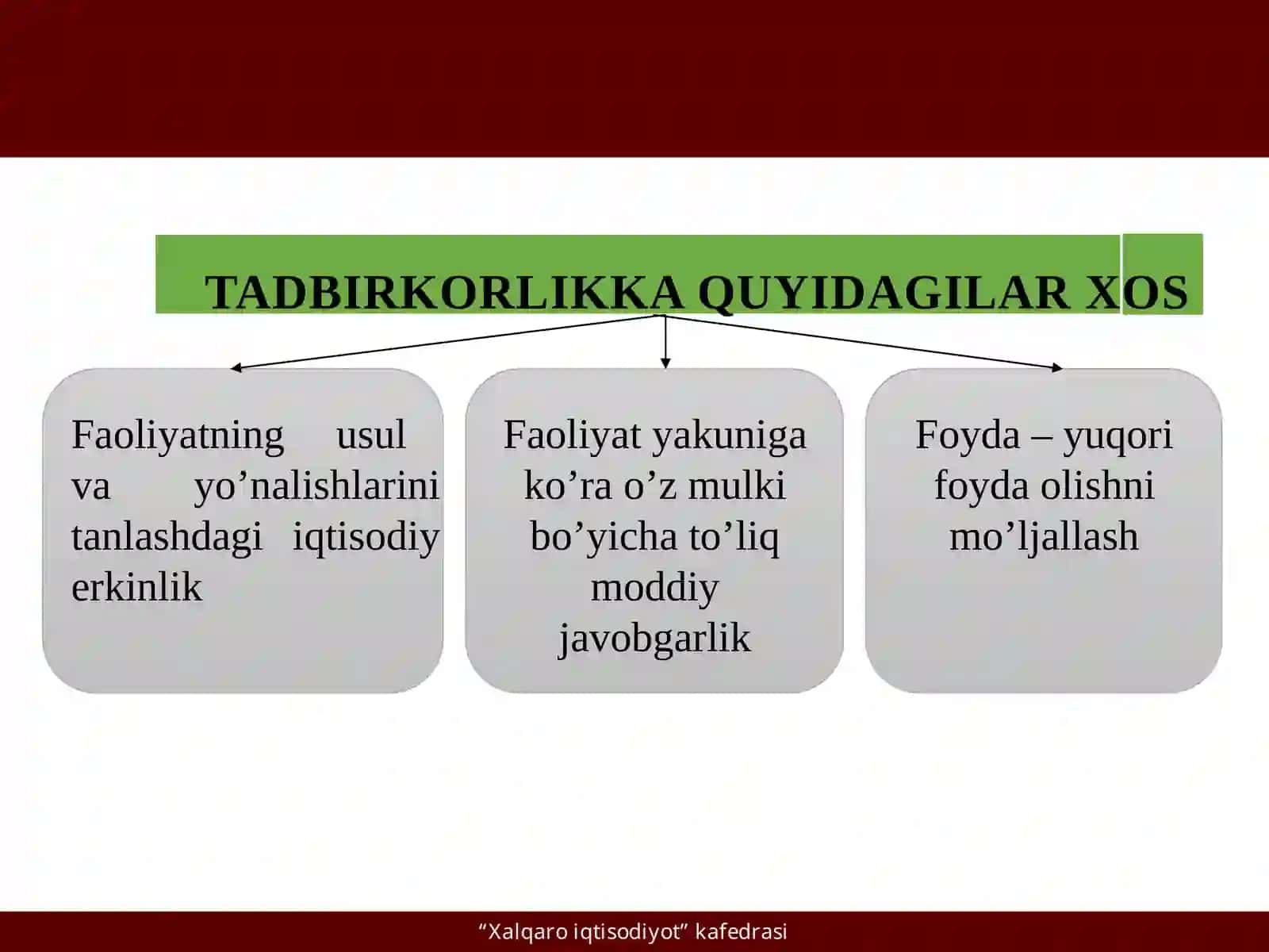 FIRMA VA ULARNING TASHKILIY IQTISODIY ASOSLARI 4