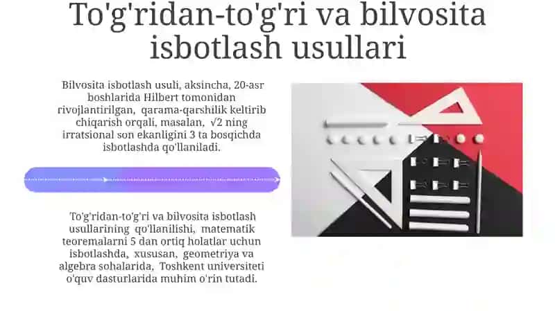 Teoremalarni isbotlashdagi zaruriy va yetarli shartlari 4