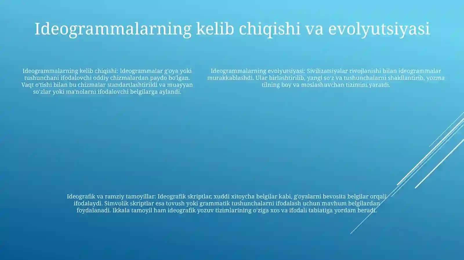Ideografik Yoki Simbolik Prinsep 4