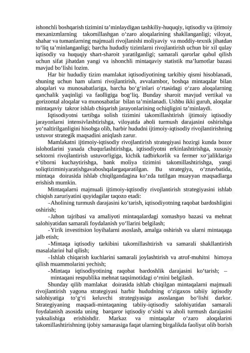 MINTAQALAR RAQOBATBARDOSHLIGI VA RAQOBAT USTUNLIGI 4