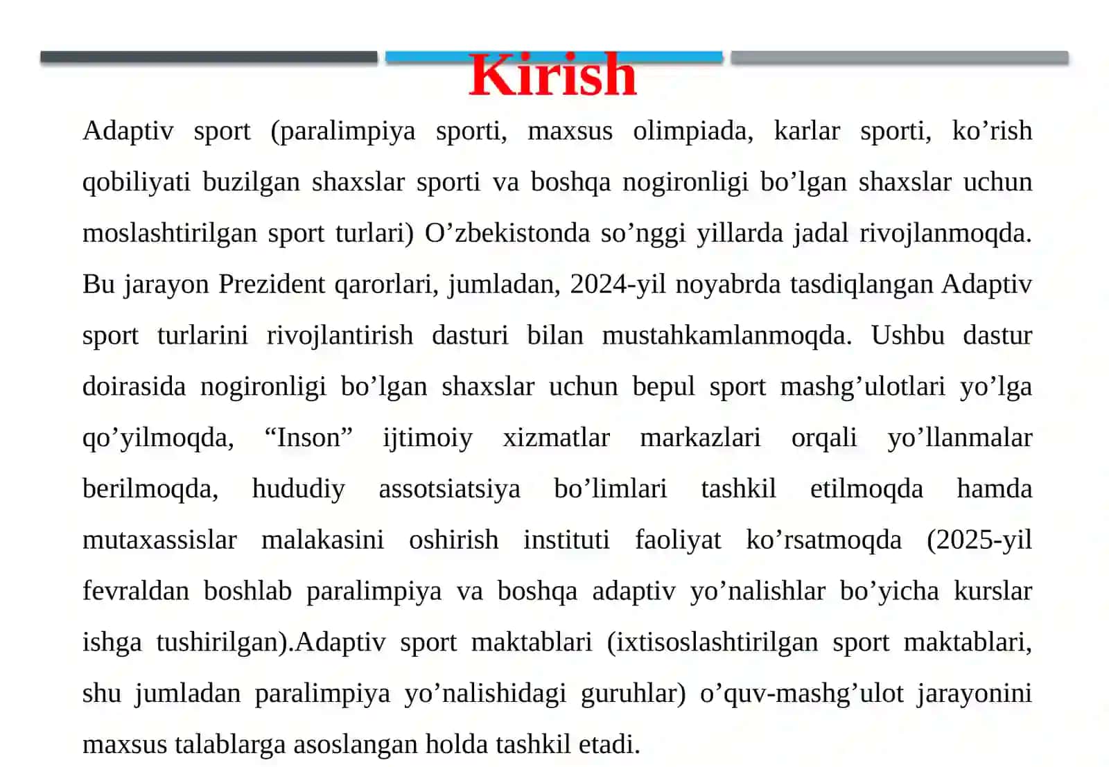 Adaptiv Sport Bo’yicha Sport Maktablari 4