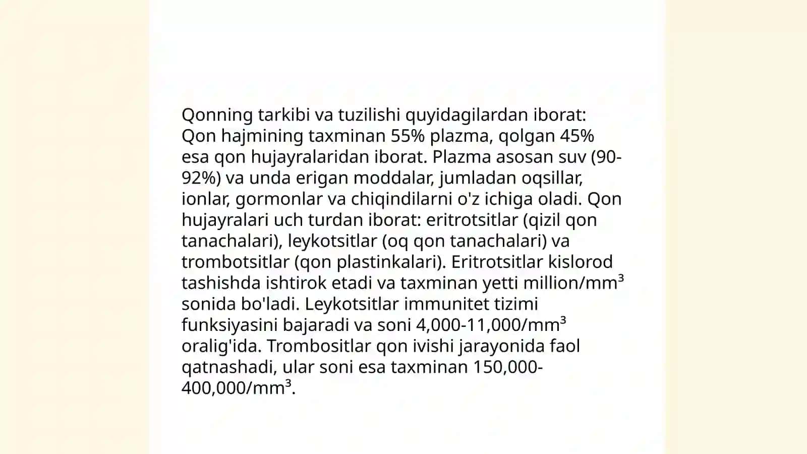 Kamqonlik.Gemostaz.Qon guruhlari.Rezus faktr.Qon quyish asoslari 4